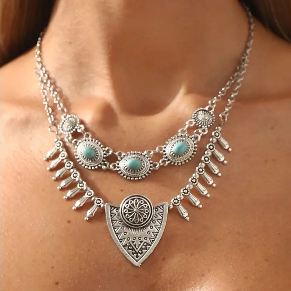 Bohemian Turquoise Necklace